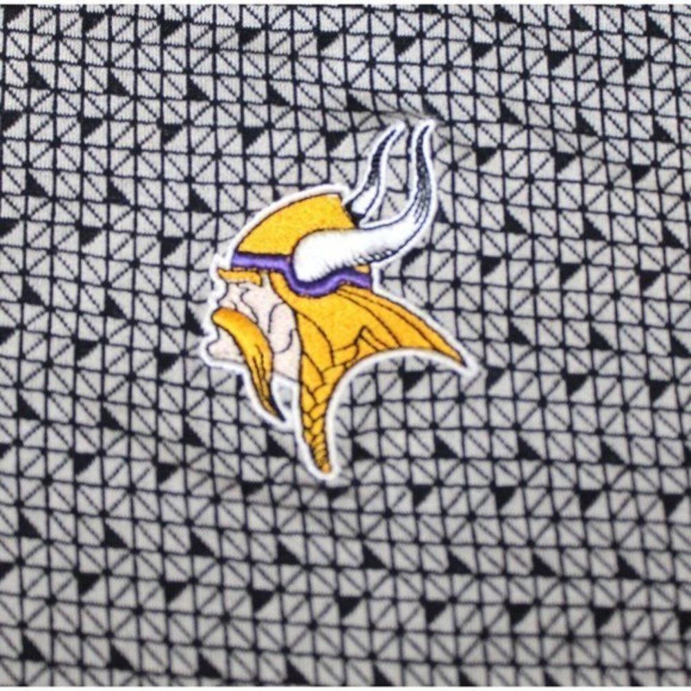 Vintage Reebok Minnesota Vikings NFL Football Cotton Polo Shirt Mens Size XL - Picture 4 of 5